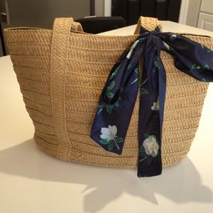 Draper James straw tote brand new never used